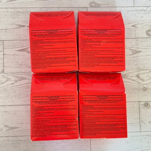 Lot of 4 BRITE Zero Waste Hair Color Red Powder Concentrate - Free Shipping!! - Picture 3 of 4